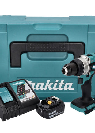 Makita DDF 486 RM1J perceuse-visseuse sans fil 18 V 130 Nm sans balais + 1x batterie 4,0 Ah + chargeur + Makpac