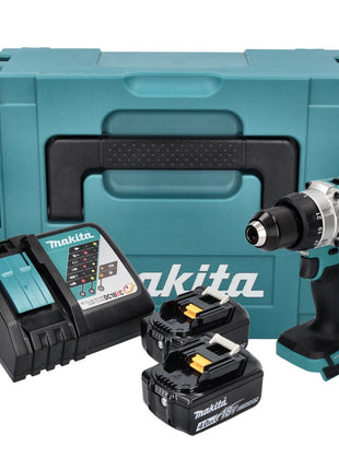 Makita DDF 486 RMJ Akku Bohrschrauber 18 V 130 Nm Brushless + 2x Akku 4,0 Ah + Ladegerät + Makpac