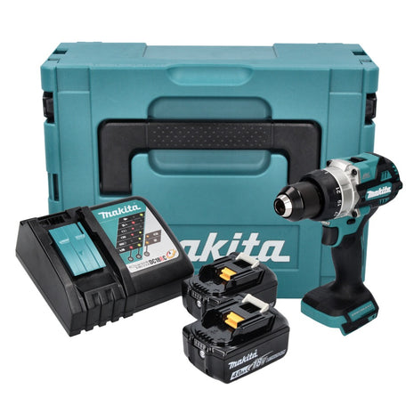 Makita DDF 486 RMJ perceuse-visseuse sans fil 18 V 130 Nm sans balais + 2x batteries 4,0 Ah + chargeur + Makpac