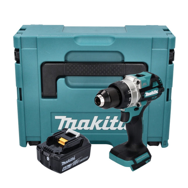 Makita DDF 486 G1J Akku Bohrschrauber 18 V 130 Nm Brushless + 1x Akku 6,0 Ah + Makpac - ohne Ladegerät