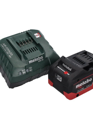 Metabo AS 18 HEPA PC Aspirador de batería compacto 18 V 6 l Aspirador en seco y húmedo con función de soplado + 1x batería 5,5 Ah + cargador