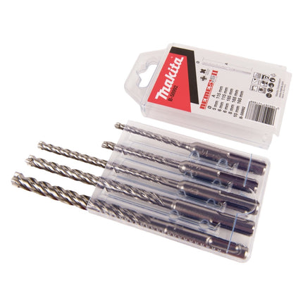 Makita DHR 182 Z Akku Bohrhammer 18 V 1,7 J SDS plus Brushless + 5 tlg. Bohrer Set - ohne Akku, ohne Ladegerät