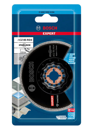 Bosch EXPERT ACZ 85 RD4 Diamant Segmentsägeblatt Starlock 85 mm 1 Stk. ( 2608900034 ) für Fliesen - Nachfolger von 2608661689 - Toolbrothers