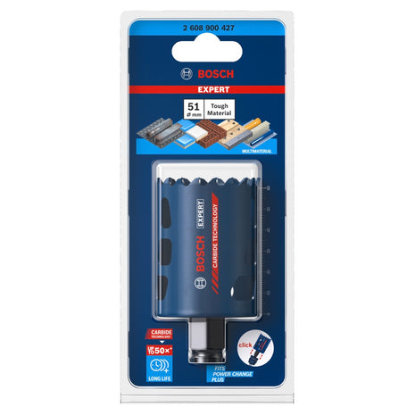 Bosch EXPERT Tough Material Lochsäge 51 x 60 mm Carbide ( 2608900427 ) Universal - Nachfolger von 2608594171 - Toolbrothers