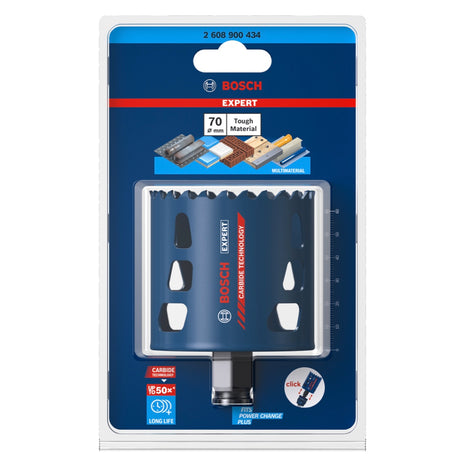 Bosch EXPERT Scie cloche Tough Material 70 x 60 mm Carbure (2608900344) Universelle