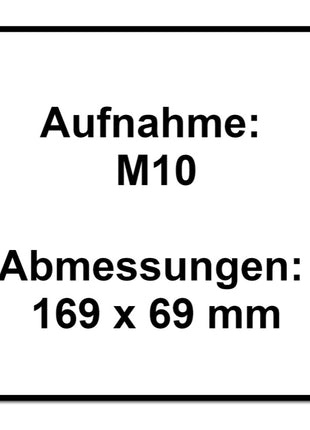 Bosch EXPERT Vibration Control Handgriff M10 169 x 69 mm ( 2608900000 ) für Winkelschleifer - Nachfolger von 2602025171