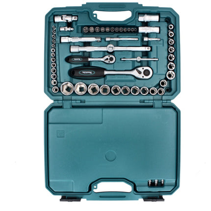 Makita Werkzeug Set 221 tlg. Chrom Vanadium Stahl ( E-10883 ) Bit / Ringmaulschlüssel / Steckschlüssel / Schraubendreher / Ratsche