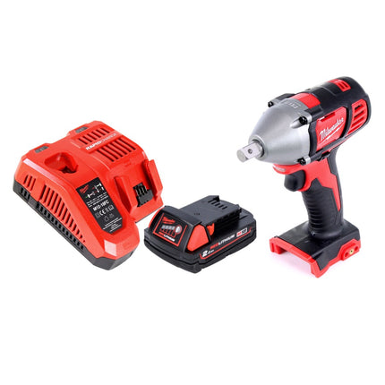 Milwaukee M18 BIW12-201FC Akku Schlagschrauber 18 V 240 Nm 1/2" + 1x Akku 2,0 Ah + Ladegerät