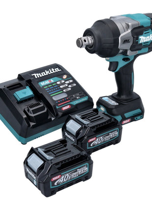 Makita TW 001 GD201 Akku Schlagschrauber 40 V max. 1800 Nm Brushless XGT + 2x Akku 2,5 Ah + Ladegerät