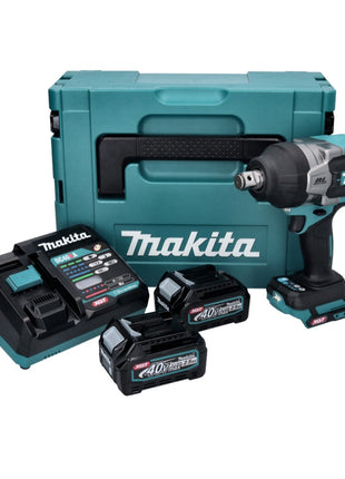 Makita TW 001 GD201 Akku Schlagschrauber 40 V max. 1800 Nm Brushless XGT + 2x Akku 2,5 Ah + Ladegerät + Makpac