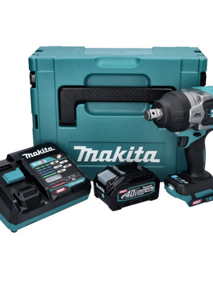 Makita TW 001 GM101 Akku Schlagschrauber 40 V max. 1800 Nm Brushless XGT + 1x Akku 4,0 Ah + Ladegerät + Makpac