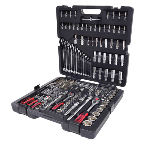 KS Tools CHROMEplus Set de douilles 1/4" 3/8 " 5/16" 1/2" : Cliquet réversible / Clés mixtes / Inbus / Torx / Fente / Phillips / Pozidriv / Six pans  216 pcs. (918.0216)