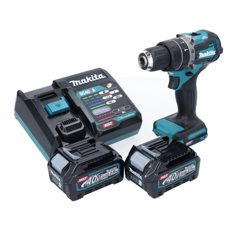 Makita HP 002 GD201 perceuse à percussion sans fil 40 V 64 Nm sans balai + 2x batteries 2,5 Ah + chargeur