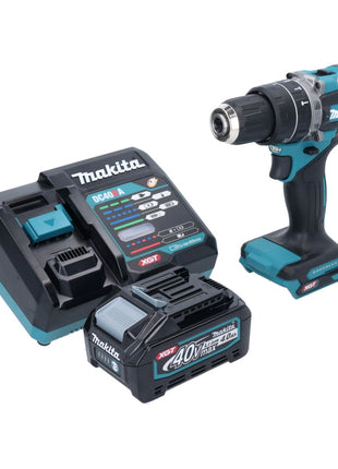 Makita HP 002 GM101 taladro percutor inalámbrico 40 V 64 Nm sin escobillas + 1x batería 4,0 Ah + cargador