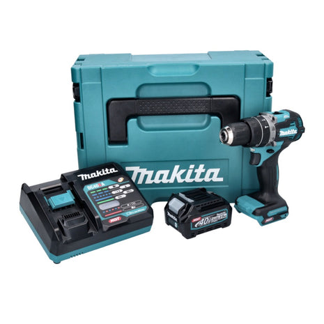 Makita HP 002 GD101 Akku Schlagbohrschrauber 40 V 64 Nm Brushless + 1x Akku 2,5 Ah + Ladegerät + Makpac