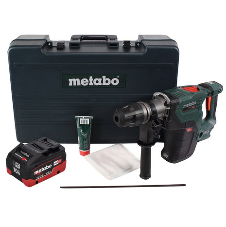 Metabo KHA 18 LTX BL 40 marteau combiné à batterie 18 V 8,6 J SDS max brushless + 1x batterie 10,0 Ah + coffret - sans chargeur