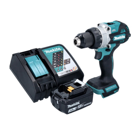 Makita DHP 486 RF1 Perceuse-visseuse à percussion sans fil 18 V 130 Nm Brushless + 1x batterie 3,0 Ah + chargeur