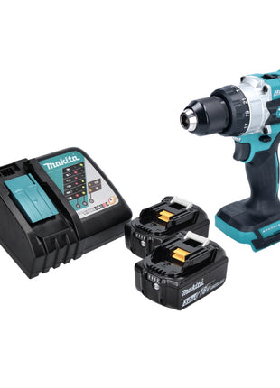 Makita DHP 486 RF Akku Schlagbohrschrauber 18 V 130 Nm Brushless + 2x Akku 3,0 Ah + Ladegerät