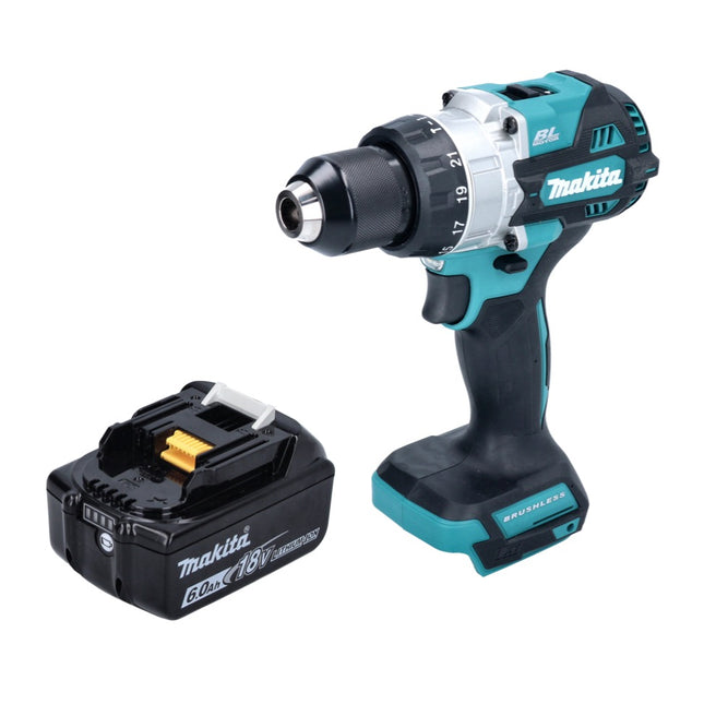 Makita DHP 486 G1 Akku Schlagbohrschrauber 18 V 130 Nm Brushless + 1x Akku 6,0 Ah - ohne Ladegerät