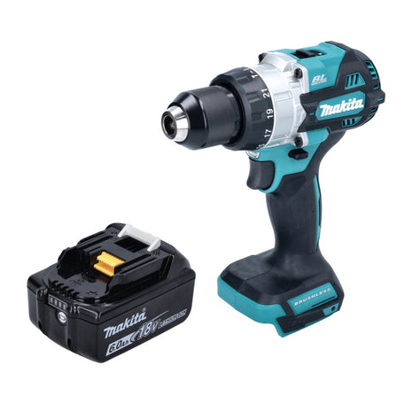 Makita DHP 486 G1 trapano a percussione a batteria 18 V 130 Nm brushless + 1x batteria ricaricabile 6,0 Ah - senza caricabatterie