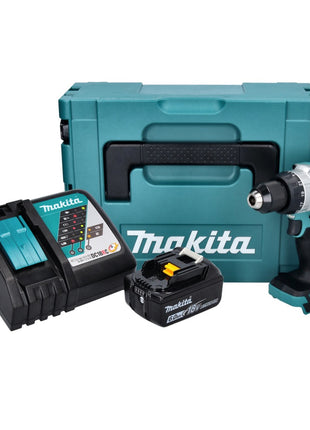 Makita DHP 486 RG1J Akku Schlagbohrschrauber 18 V 130 Nm Brushless + 1x Akku 6,0 Ah + Ladegerät + Makpac