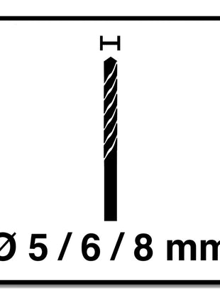 Alpen Profi Multicut PM 3 tlg. Hartmetall Mehrzweckbohrer Set 5 - 8 mm PGM zertifiziert - Toolbrothers