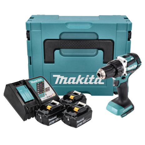 Trapano avvitatore a batteria Makita DDF 484 RT3J 18 V 54 Nm brushless + 3x batteria ricaricabile 5,0 Ah + caricabatterie + Makpac