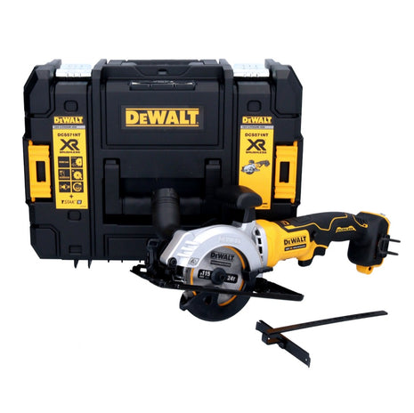 Sierra circular inalámbrica DeWalt DCS 571 NT 18 V 115 mm sin escobillas + TSTAK - sin batería, sin cargador