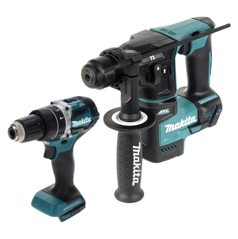 Makita DLX 2278 Akku Kombo Kit Brushless + DHP 484 Schlagbohrschrauber 54 Nm + DHR 171 Bohrhammer 1,2 J Solo - ohne Akku, ohne Ladegerät