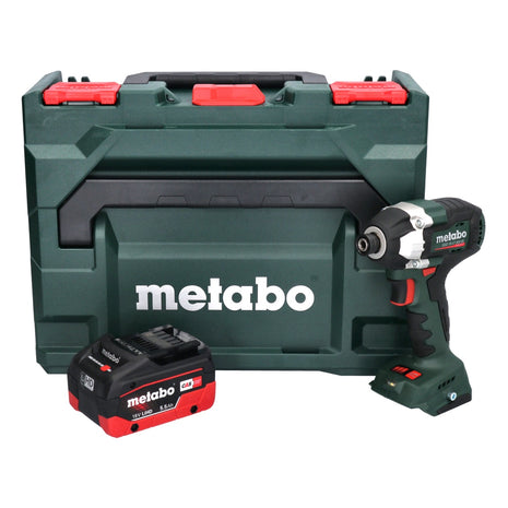 Metabo SSD 18 LT 200 BL Atornillador de impacto inalámbrico 18 V 200 Nm 1/4" sin escobillas + 1x batería 5,5 Ah + metaBOX - sin cargador