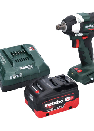 Visseuse à chocs sans fil Metabo SSW 18 LT 300 BL 18 V 300 Nm 1/2" sans balai + 1x batterie 8,0 Ah + chargeur