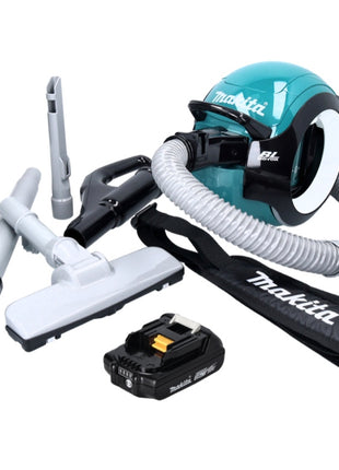 Aspirateur sans fil Makita DCL 501 A1 18 V sans balais + 1x batterie 2,0 Ah + accessoires - sans chargeur