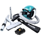 Aspirateur sans fil Makita DCL 501 A1 18 V sans balais + 1x batterie 2,0 Ah + accessoires - sans chargeur