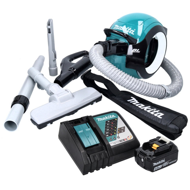 Makita DCL 501 RM1 Akku Staubsauger 18 V Brushless + 1x Akku 4,0 Ah + Ladegerät + Zubehör