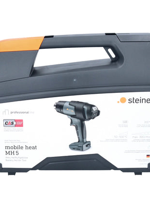 Steinel mobile heat MH 5 Akku Heißluftgebläse 18 V 50 - 500 °C CAS ( 068233 ) + 1x Akku 5,5 Ah + Ladegerät + Koffer