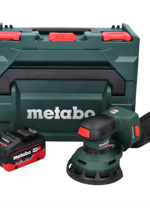 Ponceuse excentrique sur batterie Metabo SXA 18 LTX 125 BL 18 V 125 mm sans balais + 1x batterie 5,5 Ah + métaBOX - sans chargeur