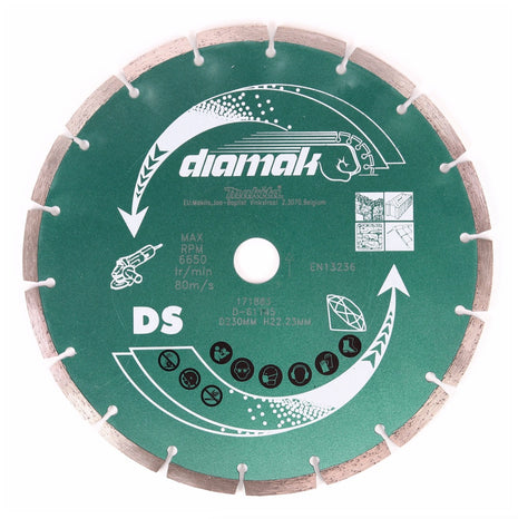 Makita Diamak 230 x 22,32 mm Disque à tronçonner diamant  - 1 pièce (D-61145)