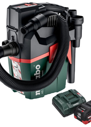 Metabo AS 18 L PC Compact Akku Sauger 18 V 6 l IPX4 Staubklasse L Nass und Trocken + 1x Akku 10,0 Ah + Ladegerät