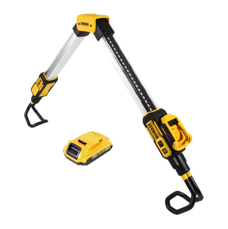 Lámpara de batería DeWalt DCL 045 N Luz LED para automóvil 12 / 18 V 1700 lm Soporte giratorio de 0-360 grados + 1x batería 2,0 Ah - sin cargador