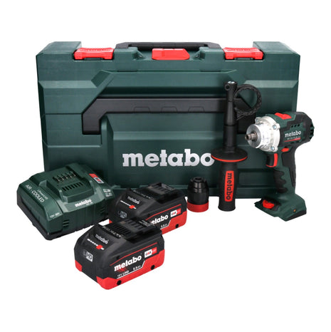 Metabo BS 18 LTX BL Q I Akku Bohrschrauber 18 V 130 Nm Brushless ( 602359660 ) + 2x Akku 5,5 Ah + Ladegerät + metaBOX