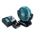 Makita DCF 102 RF1 Akku Ventilator Lüfter 18 V 18 cm + 1x Akku 3,0 Ah + Ladegerät - Toolbrothers