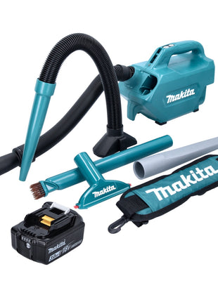 Makita DCL 184 F1 Akku Staubsauger 18 V 54 mbar 0,5 l + 1x Akku 3,0 Ah - ohne Ladegerät - Toolbrothers