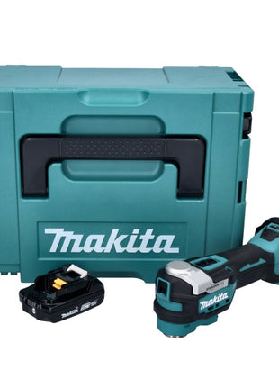 Makita DTM 52 A1J outil multifonction avec batterie 18 V Starlock Max Brushless + 1x batterie 2,0 Ah + Makpac - sans chargeur