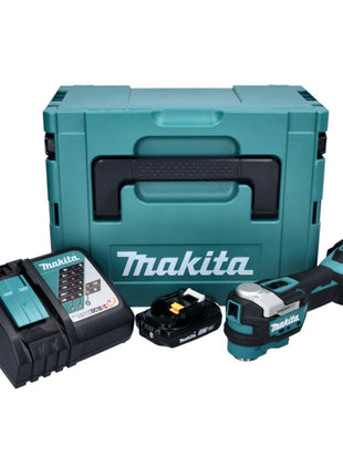 Makita DTM 52 RA1J outil multifonction à batterie 18 V Starlock Max Brushless + 1x batterie 2,0 Ah + chargeur + Makpac