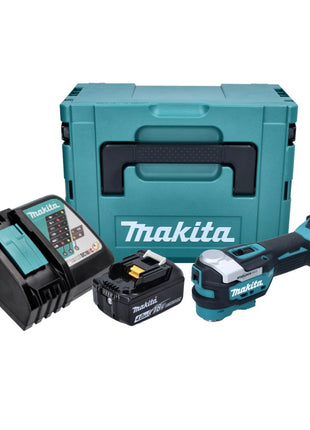 Makita DTM 52 RM1J Akku Multifunktionswerkzeug 18 V Starlock Max Brushless + 1x Akku 4,0 Ah + Ladegerät + Makpac - Toolbrothers