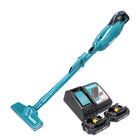 Makita DCL 281 FRA Akku Staubsauger 18 V Brushless + 2x Akku 2,0 Ah + Ladegerät