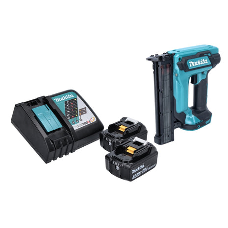 Clavadora con cabezal de batería Makita DFN 350 RF 18 V 15 - 35 mm + 2x baterías 3,0 Ah + cargador