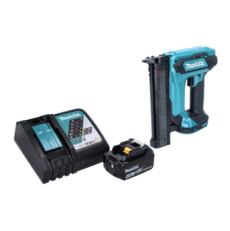 Makita DFN 350 RM1 Akku Stauchkopfnagler 18 V 15 - 35 mm + 1x Akku 4,0 Ah + Ladegerät