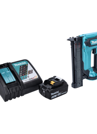 Makita DFN 350 RT1 Cloueur à tête d'emballage avec batterie 18 V 15 - 35 mm + 1x batterie 5,0 Ah + chargeur