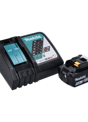 Makita DFN 350 RT1 Cloueur à tête d'emballage avec batterie 18 V 15 - 35 mm + 1x batterie 5,0 Ah + chargeur